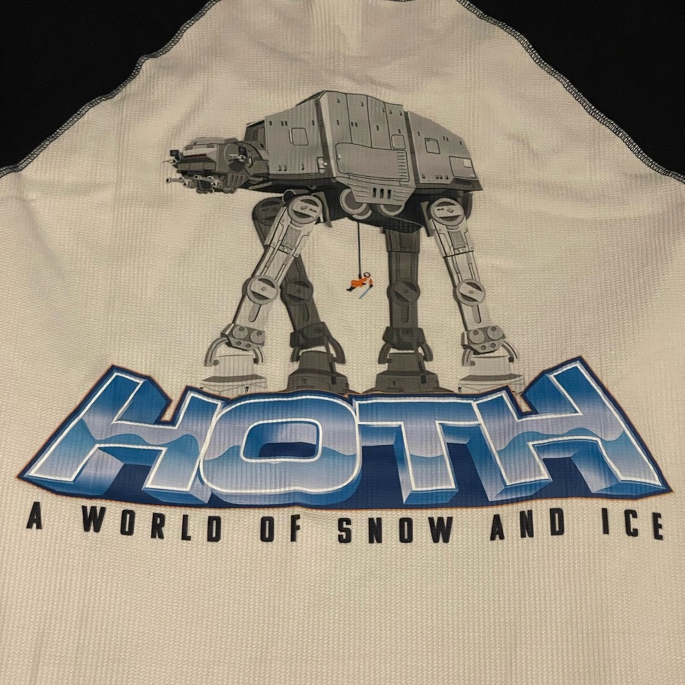 Star Wars AT-AT Walker Hoth Thermal Underwear Shirt NWT